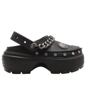 Stomp Clog mit Verzierungen „Black“