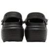 Stomp Clog mit Verzierungen „Black“
