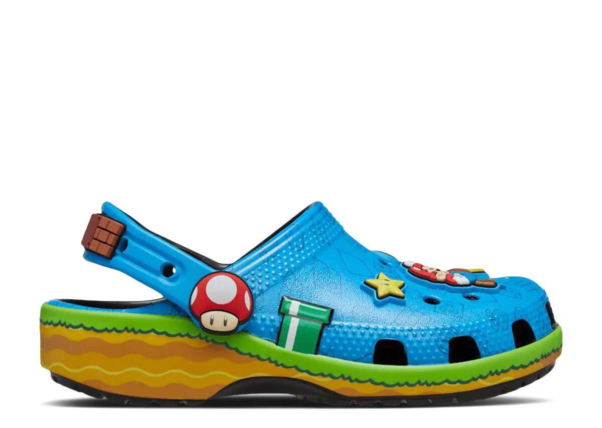 Super Mario x Classic Clog Kids „Blue“ Super Mario x Classic Clog Kids „Blue“