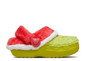 The Grinch x Classic Lined Clog für Kleinkinder „Stealing Christmas“