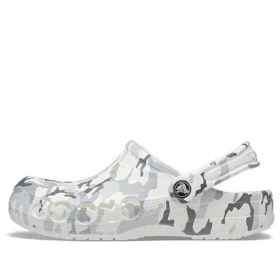 Unisex-Sandalen von Bayaband – Weiß Camo „Gray White“