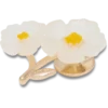 Weiße Jibbitz-Anstecker mit Blumenmotiv Weiße Jibbitz-Anstecker mit Blumenmotiv